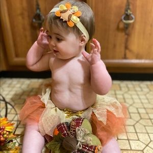 Elly & Emmy Thanksgiving Turkey Tutu Set